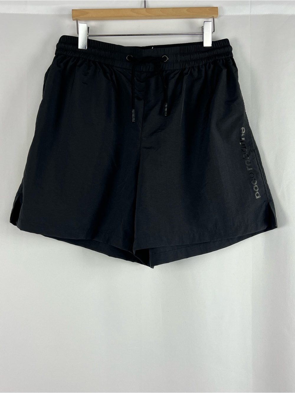 Paco Rabanne Black Athletic Shorts